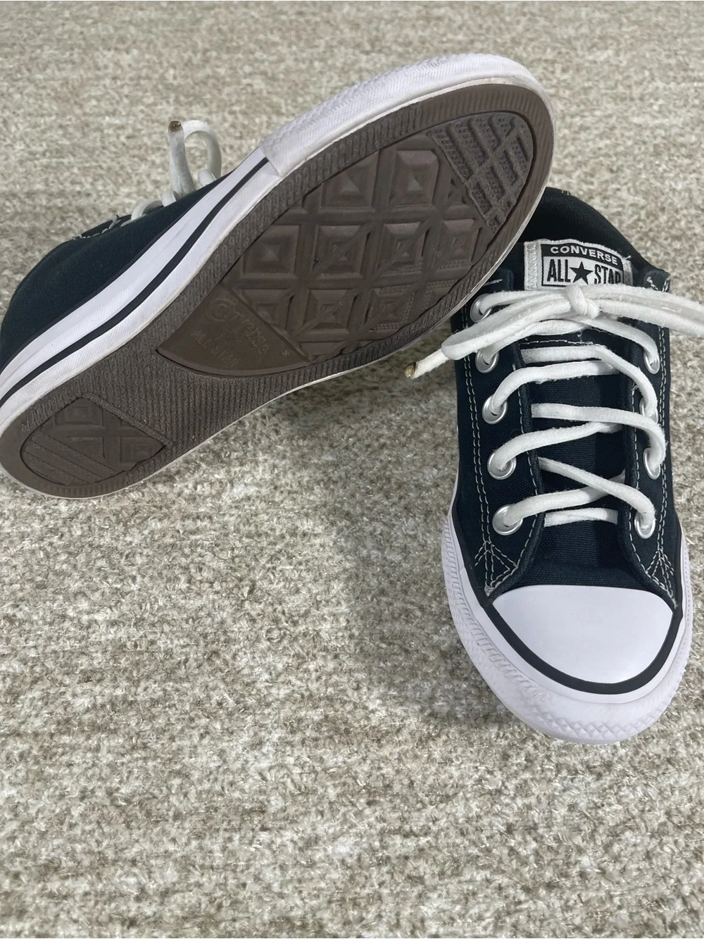Converse All Star Low Top Sneakers Navy Blue Casual Size 2. SKU#0349